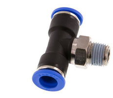 Racor en T de 10mm x R1/4'' con rosca macho Latón/PA 66 NBR Giratorio
