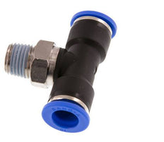 Racor en T de 10mm x R1/4'' con rosca macho Latón/PA 66 NBR Giratorio