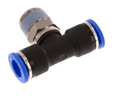 Racor en T de 10mm x R3/8'' con rosca macho Latón/PA 66 NBR Giratorio