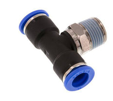 Racor en T de 10mm x R3/8'' con rosca macho Latón/PA 66 NBR Giratorio