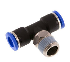 Racor en T de 10mm x R3/8'' con rosca macho Latón/PA 66 NBR Giratorio