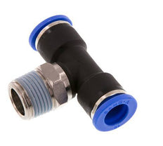 Racor en T de 10mm x R3/8'' con rosca macho Latón/PA 66 NBR Giratorio