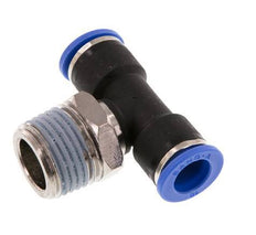 Racor en T de 10mm x R1/2'' con rosca macho Latón/PA 66 NBR Giratorio