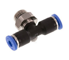 Racor en T de 4mm x G1/8'' con rosca macho latón/PA 66 NBR giratorio [2 piezas]