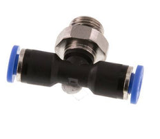 Racor en T de 4mm x G1/8'' con rosca macho latón/PA 66 NBR giratorio [2 piezas]