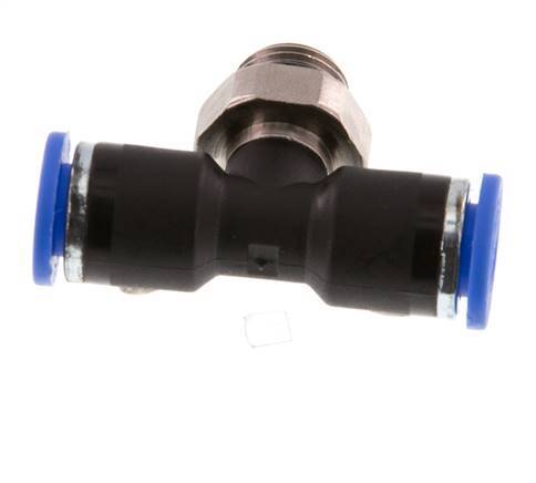 Racor en T de 6mm x G1/8'' con rosca macho latón/PA 66 NBR giratorio [2 piezas]