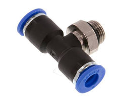 Racor en T de 6mm x G1/8'' con rosca macho latón/PA 66 NBR giratorio [2 piezas]
