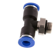 Racor en T de 6mm x G1/8'' con rosca macho latón/PA 66 NBR giratorio [2 piezas]