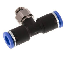 Racor en T de 8mm x G1/8'' con rosca macho latón/PA 66 NBR giratorio [2 piezas]