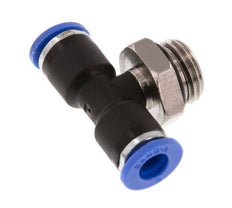 Racor en T de 6mm x G1/4'' con rosca macho latón/PA 66 NBR giratorio [2 piezas]