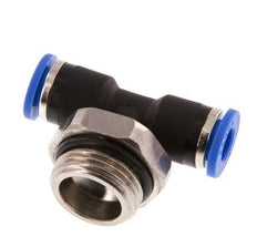 Racor en T de 6mm x G3/8'' con rosca macho latón/PA 66 NBR giratorio [2 piezas]