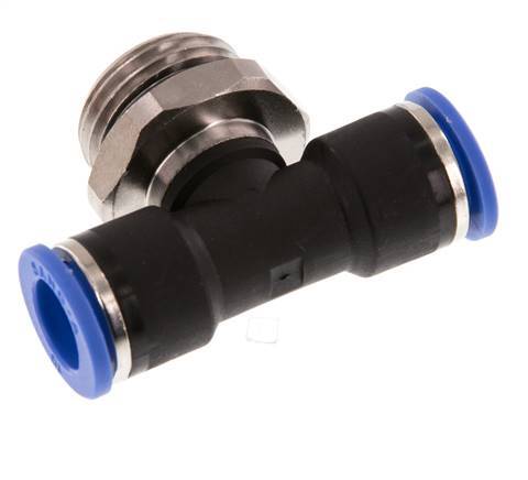 Racor en T de 10mm x G1/2'' con rosca macho Latón/PA 66 NBR Giratorio