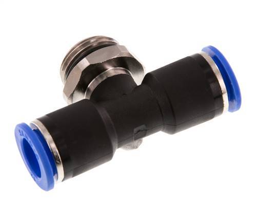 Racor en T de 12mm x G1/2'' con rosca macho Latón/PA 66 NBR Giratorio
