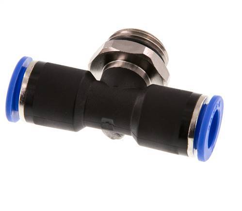 Racor en T de 12mm x G1/2'' con rosca macho Latón/PA 66 NBR Giratorio