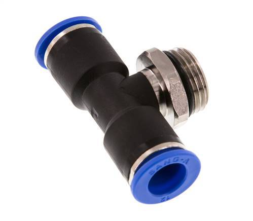 Racor en T de 12mm x G1/2'' con rosca macho Latón/PA 66 NBR Giratorio