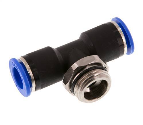 Racor en T de 12mm x G1/2'' con rosca macho Latón/PA 66 NBR Giratorio