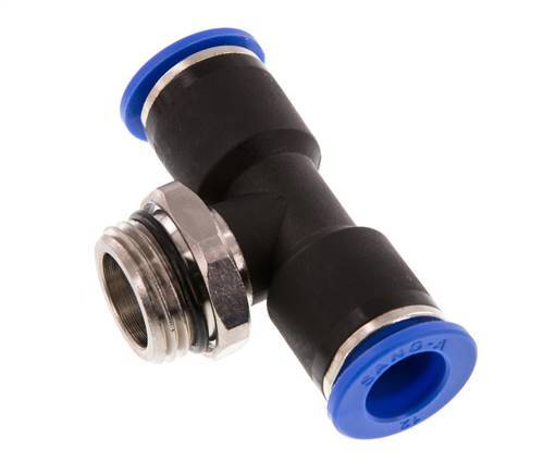 Racor en T de 12mm x G1/2'' con rosca macho Latón/PA 66 NBR Giratorio