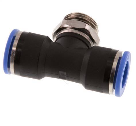 Racor en T de 14mm x G1/2'' con rosca macho Latón/PA 66 NBR Giratorio