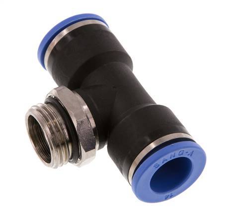 Racor en T de 14mm x G1/2'' con rosca macho Latón/PA 66 NBR Giratorio
