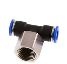 Racor en T de 10mm x G1/2'' con rosca hembra Latón/PA 66 NBR Giratorio