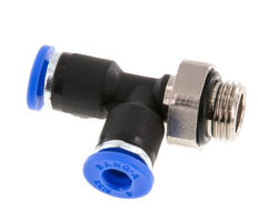 Racor en T en ángulo recto de 4mm x G1/8'' con rosca macho latón/PA 66 NBR giratorio [2 piezas]