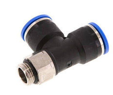 Racor en T en ángulo recto de 14mm x G3/8'' con rosca macho Latón/PA 66 NBR Giratorio
