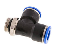 Racor en T en ángulo recto de 14mm x G1/2'' con rosca macho Latón/PA 66 NBR Giratorio