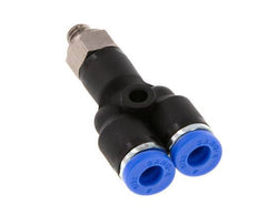 Racor de 4mm x M 5 Y con rosca macho Latón/PA 66 NBR Giratorio [2 Piezas]