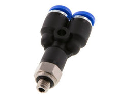 Racor de 4mm x M 5 Y con rosca macho Latón/PA 66 NBR Giratorio [2 Piezas]
