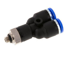 Racor de 6mm x M 5 Y con rosca macho Latón/PA 66 NBR Giratorio [2 Piezas]