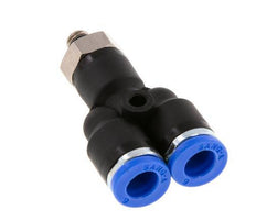Racor de 6mm x M 5 Y con rosca macho Latón/PA 66 NBR Giratorio [2 Piezas]