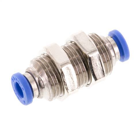 Racor de 4mm Latón/PA 66 NBR Bulkhead [2 Piezas]