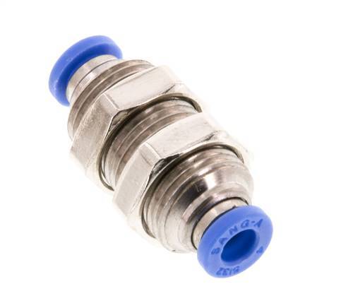 Racor de 4mm Latón/PA 66 NBR Bulkhead [2 Piezas]