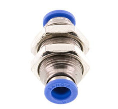 Racor rápido de 6mm de latón/PA 66 NBR Bulkhead [2 piezas]