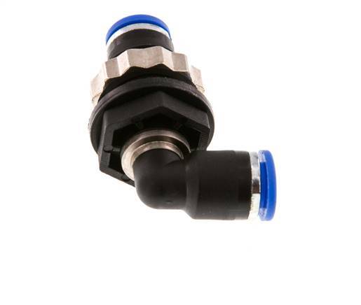 6mm 90deg Codo Racor pasamuros PA 66 NBR Pasamuros [2 Piezas]