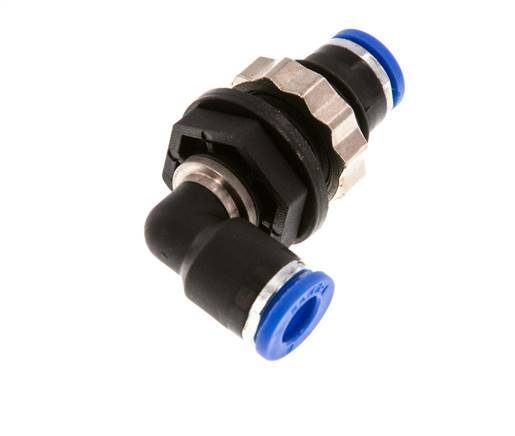 6mm 90deg Codo Racor pasamuros PA 66 NBR Pasamuros [2 Piezas]