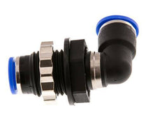 Codo de 90 grados de 10mm Racor de PA 66 NBR