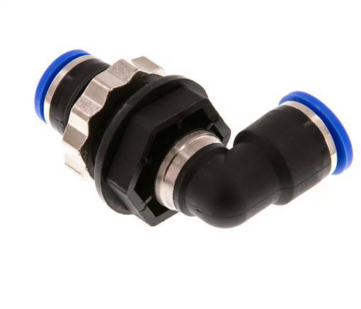 Codo de 90 grados de 10mm Racor de PA 66 NBR