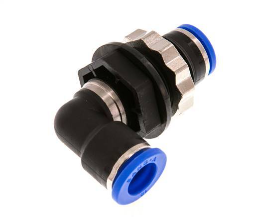 Codo de 90 grados de 10mm Racor de PA 66 NBR