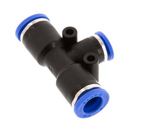 Racor en T de 6mm x 8mm PA 66 NBR [2 piezas]