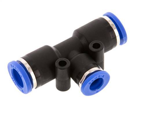 Racor en T de 6mm x 8mm PA 66 NBR [2 piezas]