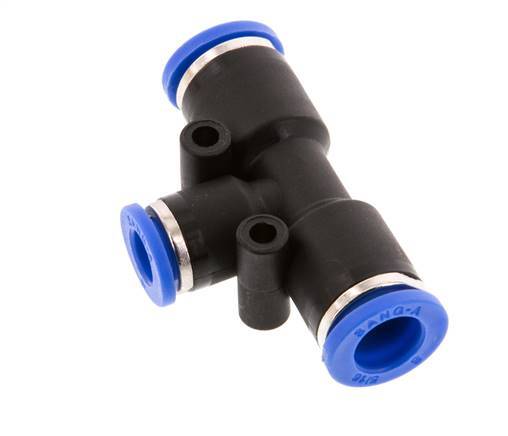 Racor en T de 6mm x 8mm PA 66 NBR [2 piezas]