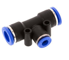 Racor en T de 6mm x 10mm PA 66 NBR [2 piezas]