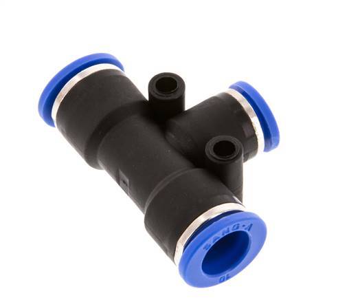 Racor en T de 8mm x 10mm PA 66 NBR [2 piezas]