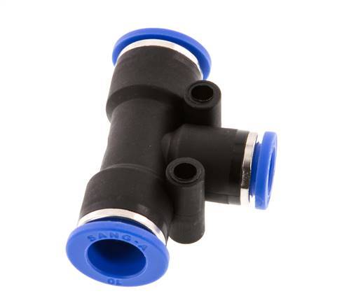 Racor en T de 8mm x 10mm PA 66 NBR [2 piezas]