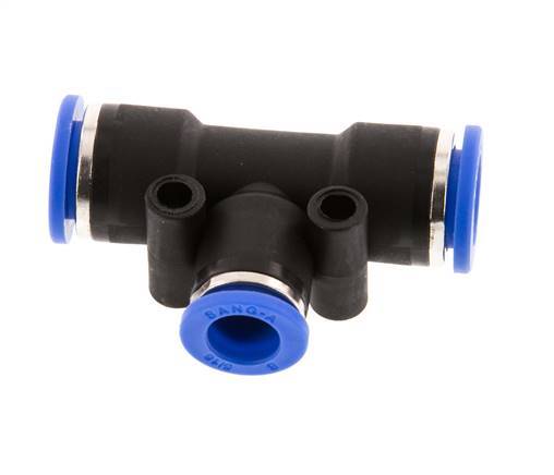 Racor en T de 8mm x 10mm PA 66 NBR [2 piezas]
