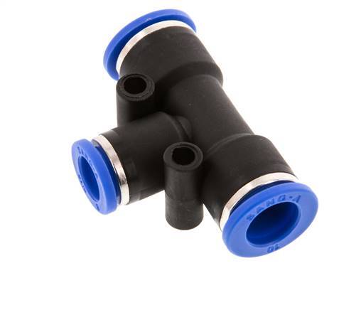 Racor en T de 8mm x 10mm PA 66 NBR [2 piezas]