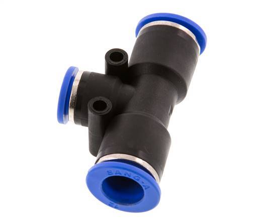 Racor en T de 10mm x 12mm PA 66 NBR [2 piezas]