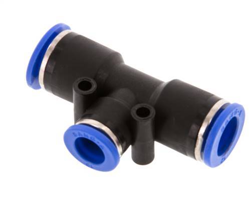 Racor en T de 10mm x 12mm PA 66 NBR [2 piezas]