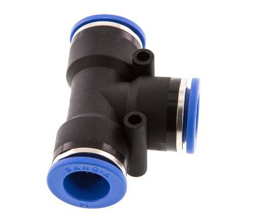 Racor en T de 14 mm PA 66 NBR